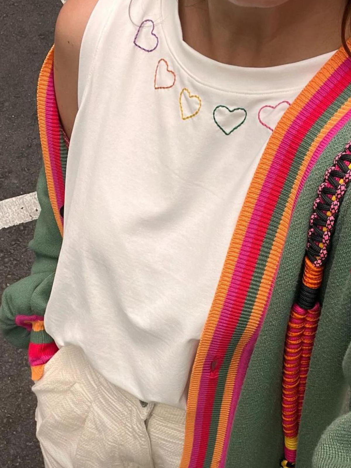 Franela Corazones Multicolor