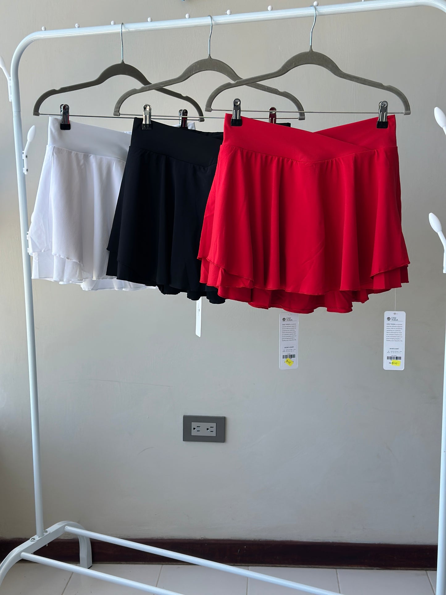 Falda Deportiva Roja CRZ-Yoga